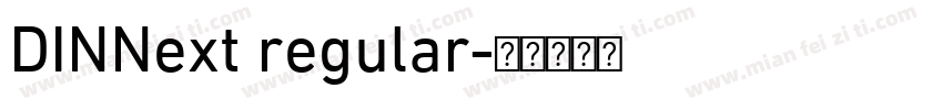 DINNext regular字体转换